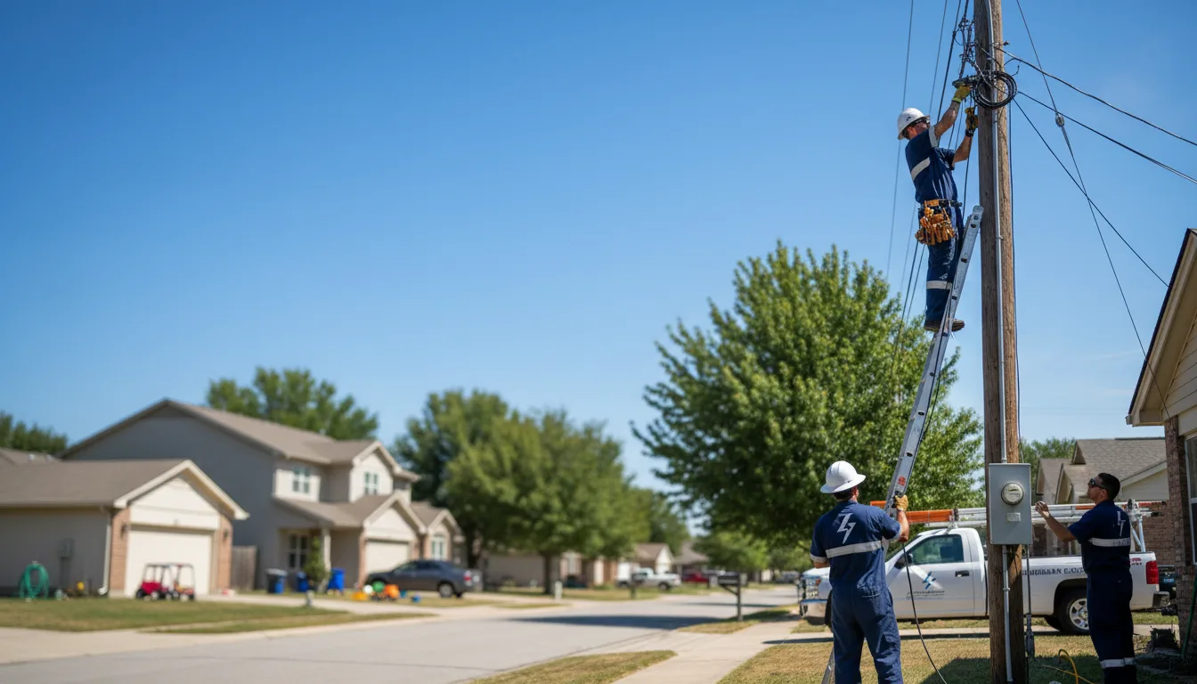 Residential electrician providing installation services in Fayetteville, GA